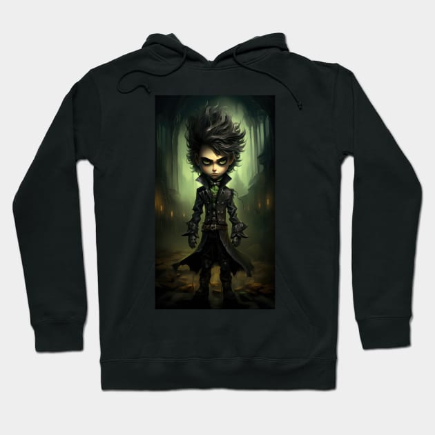 Goth Boy Hoodie by TooplesArt